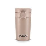 Pexpo Cocoa Thermo Steel Tumbler | Tri-Ply Vacuum Insulated Hot & Cold Flask | For Beverages 260 ML