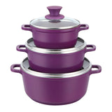Wonderchef  Granite Die-Cast Non-stick 6-piece Casserole Set with Lids