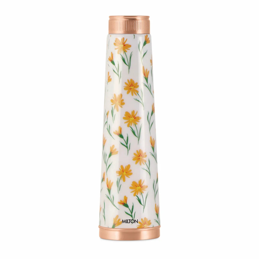 Milton Copper Delight Design Bottle Yellow Floral 915ML