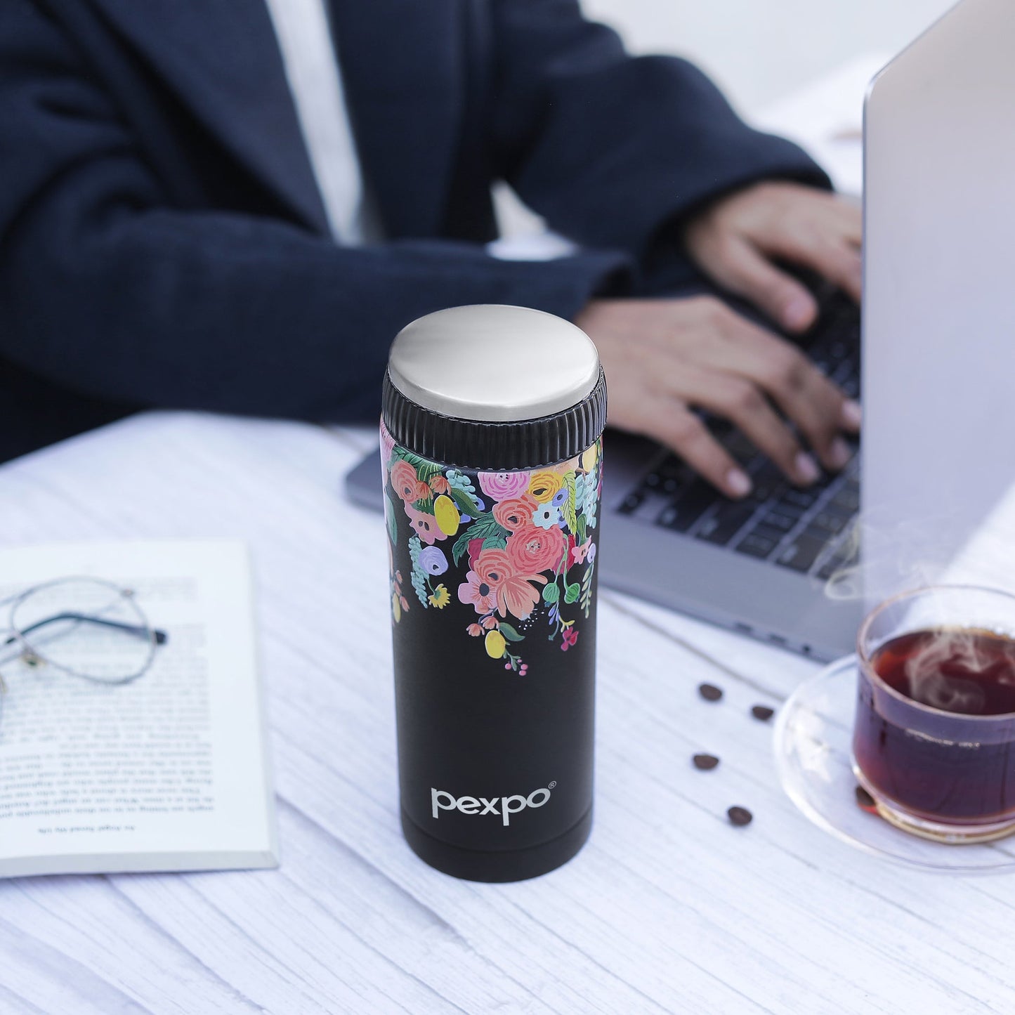 Pexpo Crypto Art Hot & Cold Water Bottle - 430 ml