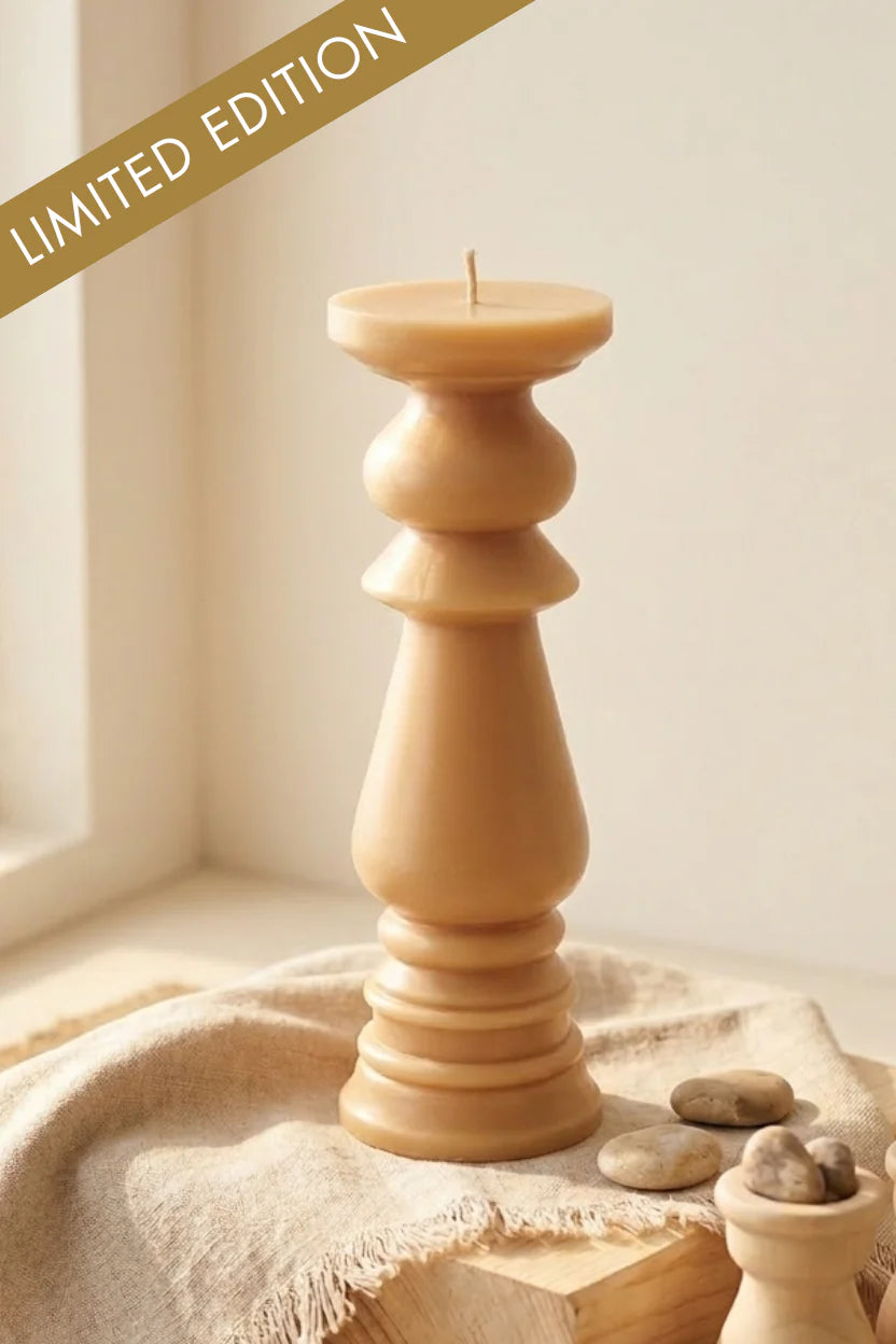 Doft Oatmeal Modern Pillar Candle