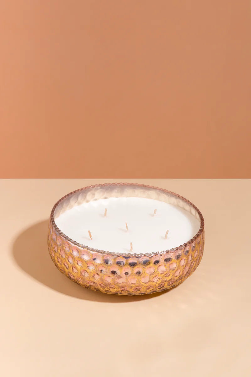 Doft Honeycomb - Bowl Candle | Tranquil Lotus | Tranquil Lotus | Gold |