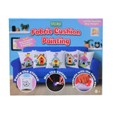 Folks Work Satrang Fabric Cushion Painting