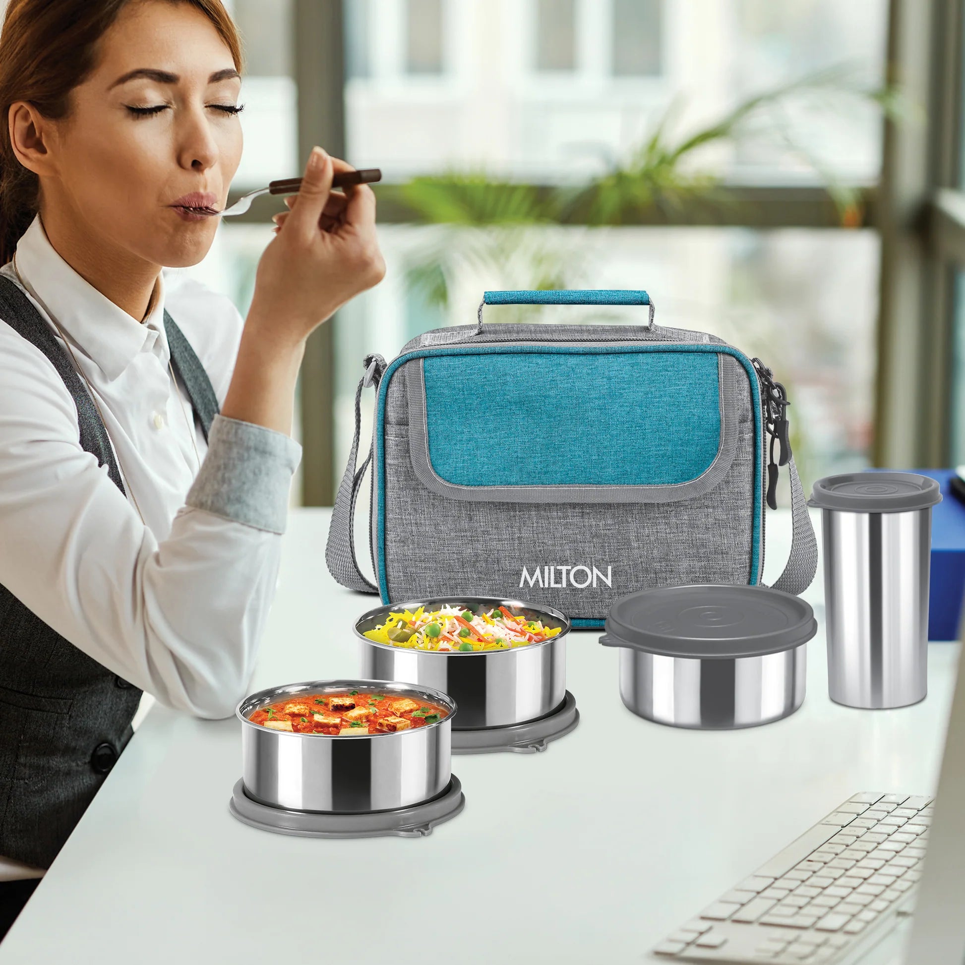 Milton Daily Meal Lunchbox Green