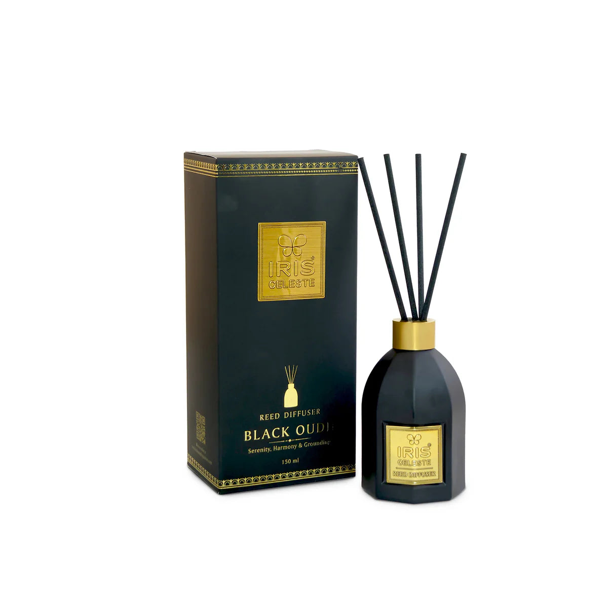 IRIS Celeste Black Oudh Reed Diffuser Set 150ml
