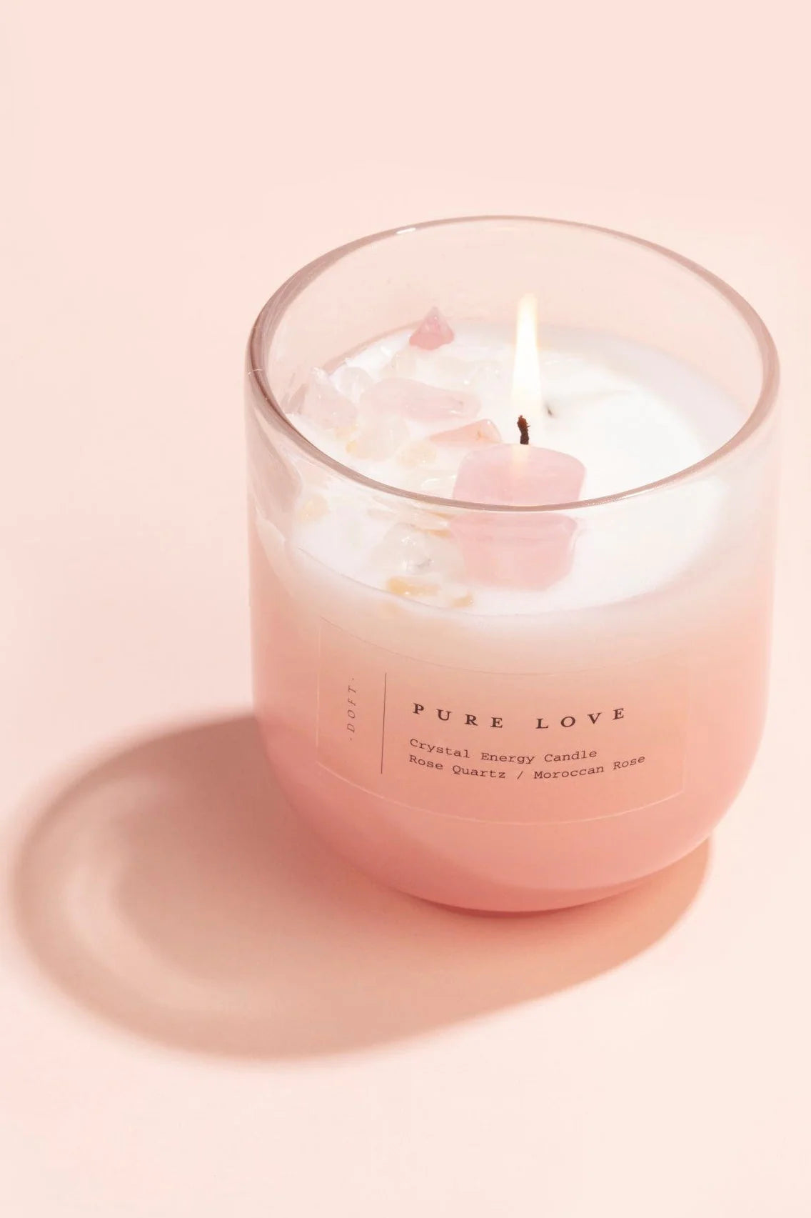 Doft Pure Love Candle - Crystal Energy | Rose Quartz