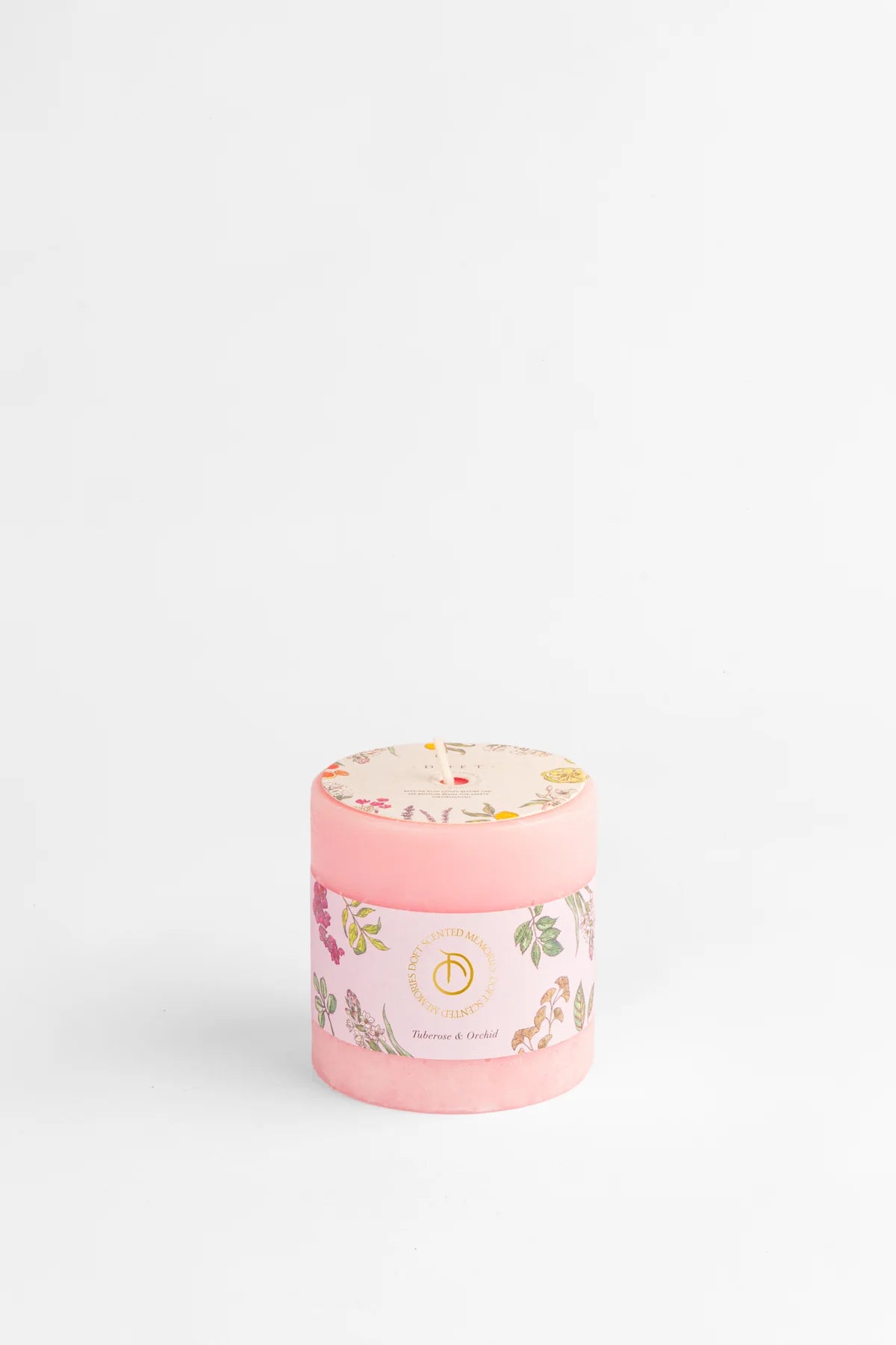 Doft Pillar Candle | Peach | Tuberose & Orchid