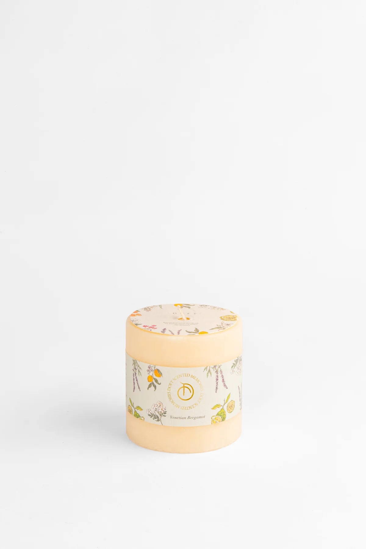 Doft Venetian Bergamot - Pillar Candle | Yellow