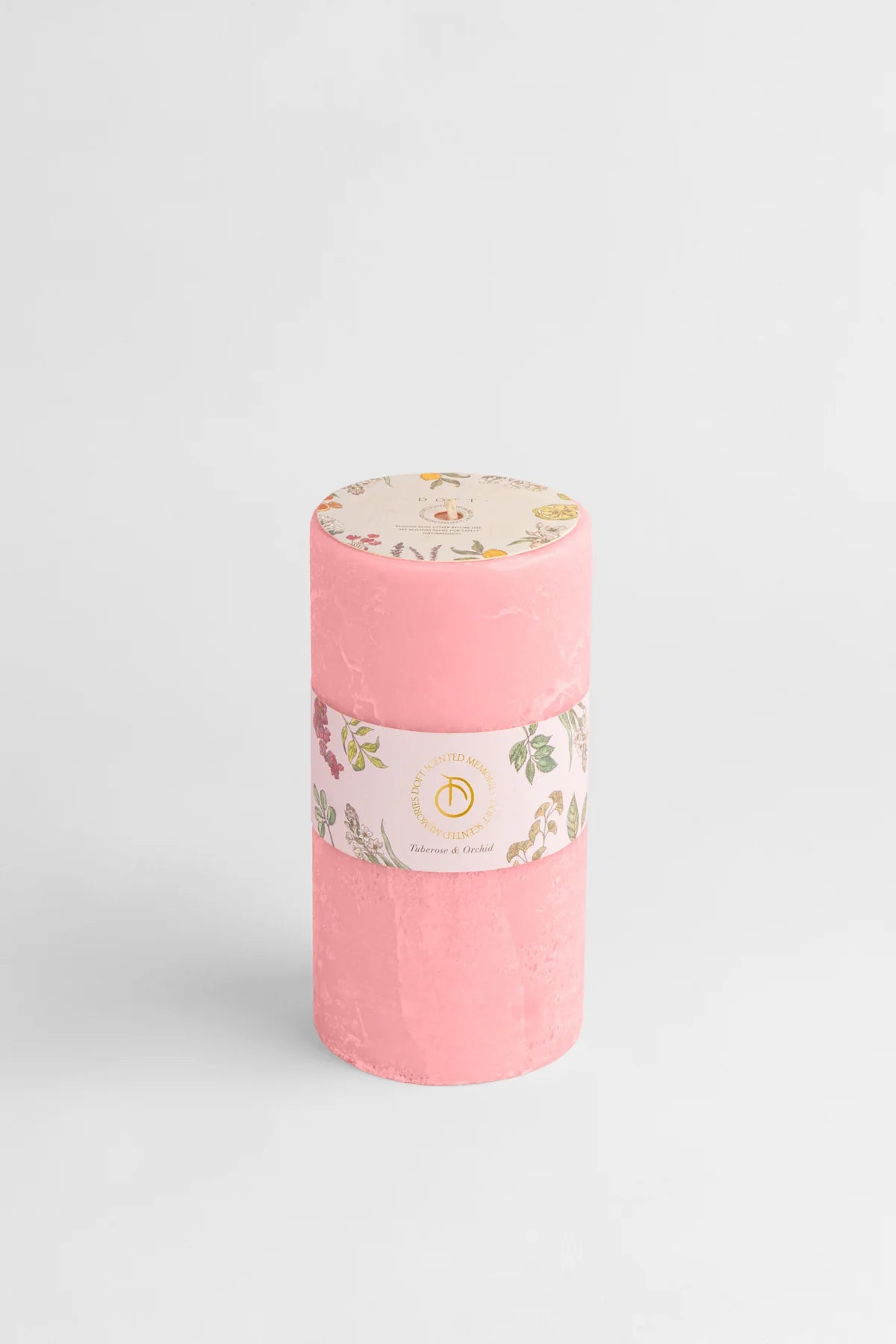 Doft Pillar Candle | Peach | Tuberose & Orchid