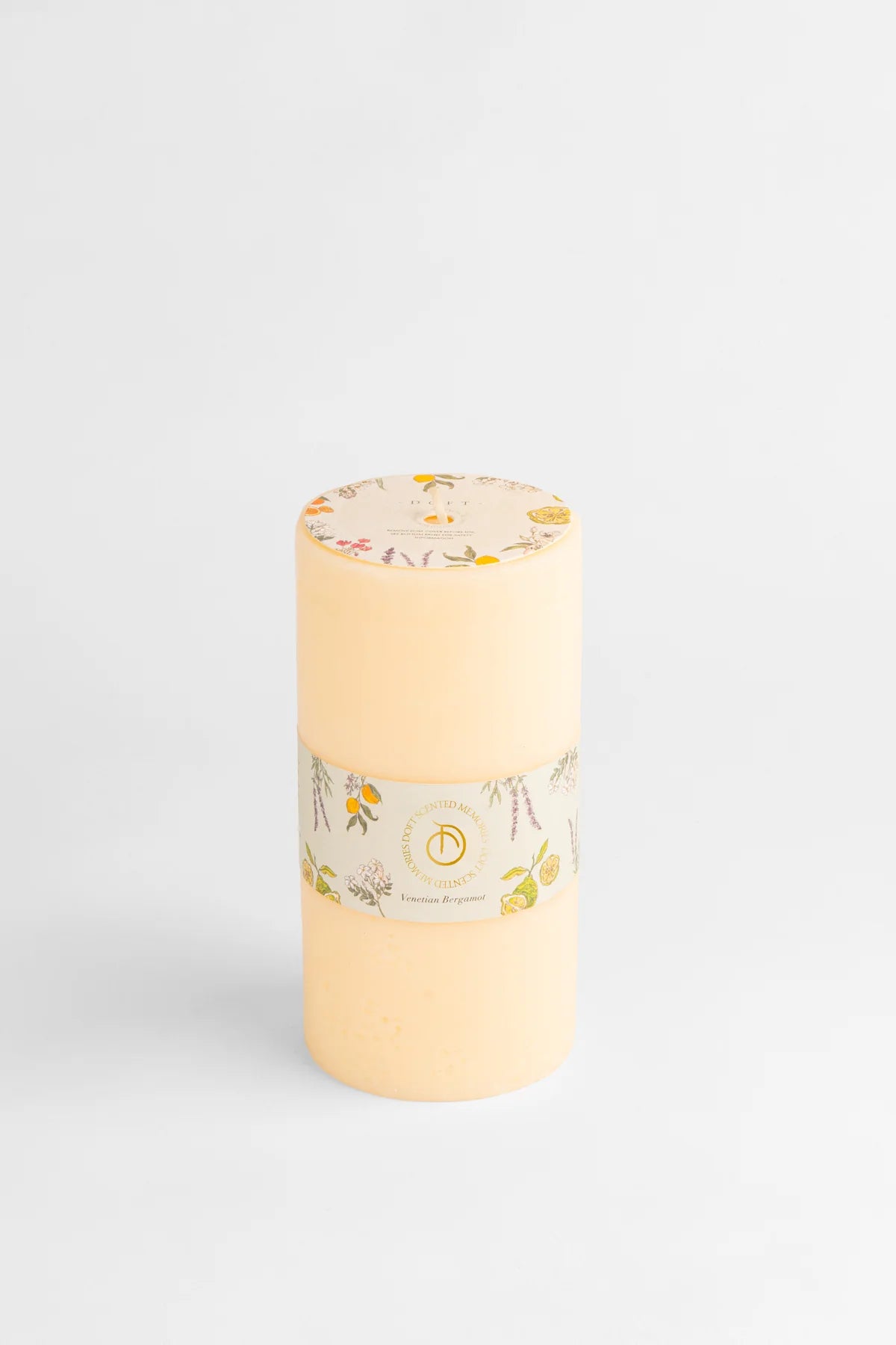 Doft Venetian Bergamot - Pillar Candle | Yellow