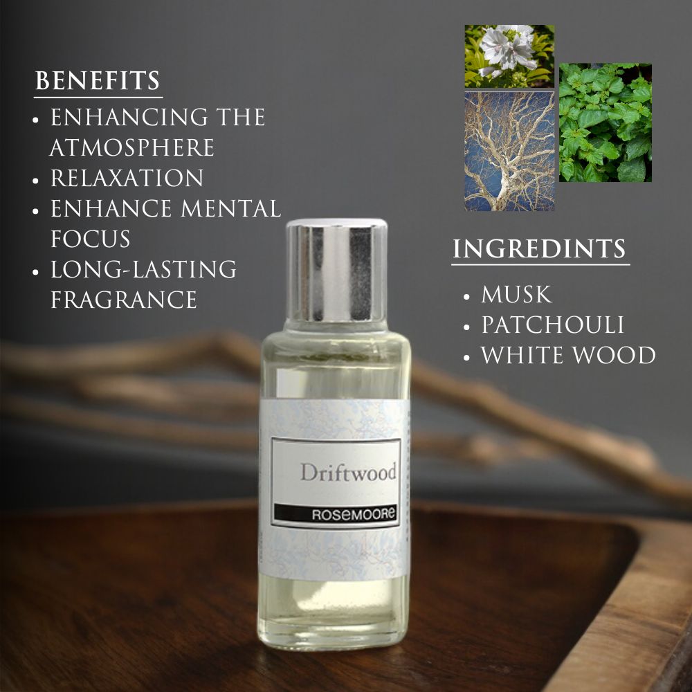 Rosemoore Driftwood Home Fragrance Scented Oil 15ml
