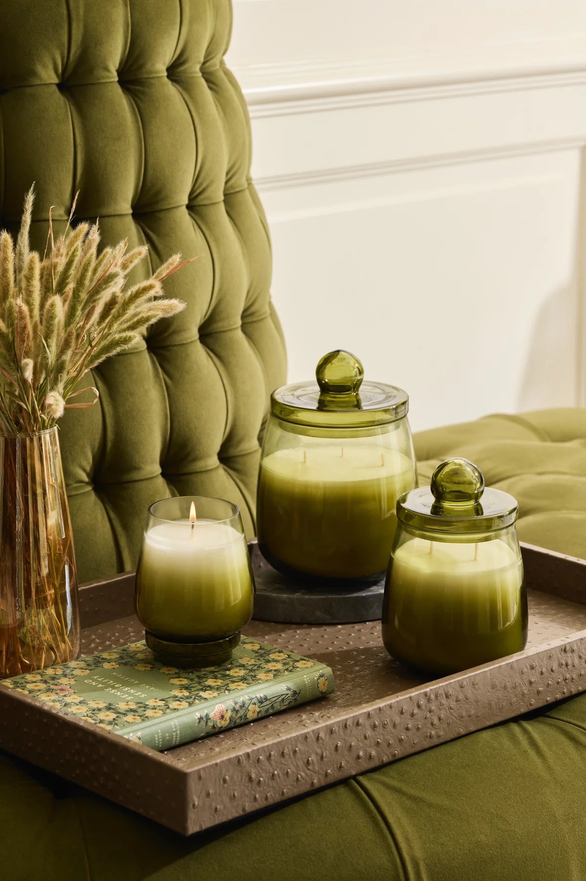 Doft Cosmic Hues - Lid Jar Candle | Olive Green | Sage Cleanse