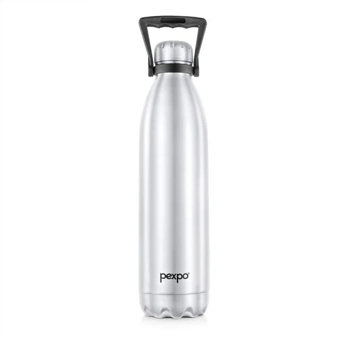 Pexpo Echo Hot & Cold Water Bottle Silver 1750 ML