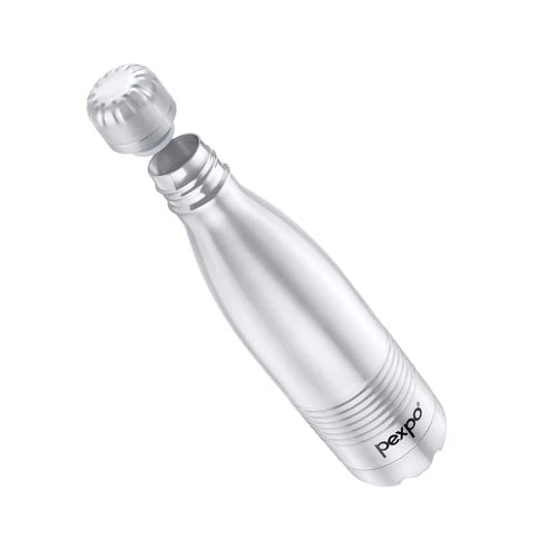 Pexpo Echo Dlx Hot & Cold Water Bottle Silver 980 ML