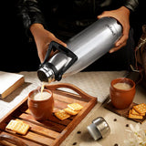 Pexpo Echo Hot & Cold Water Bottle Silver 1750 ML