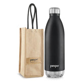 Pexpo Electro Thermo Steel Bottle | Tri-Ply Vacuum Insulated Hot & Cold Flask | For Daily Use