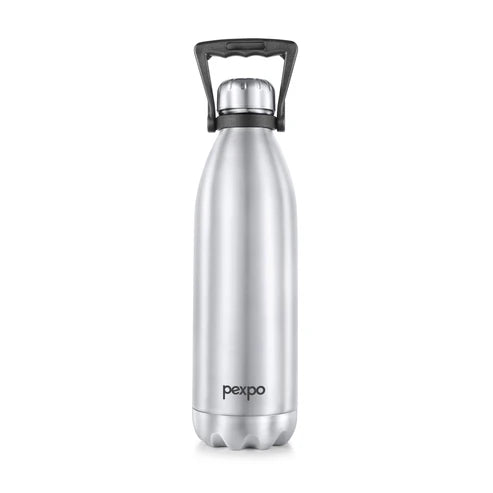 Pexpo Echo Hot & Cold Water Bottle Silver 1750 ML