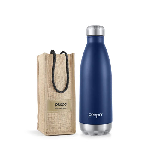 Pexpo Electro Thermo Steel Bottle | Tri-Ply Vacuum Insulated Hot & Cold Flask | For Daily Use