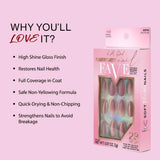 L.A. Girl Luxe Shine Nail Fave Artificial Nail Tips-Excite Me -28 Pc Kit