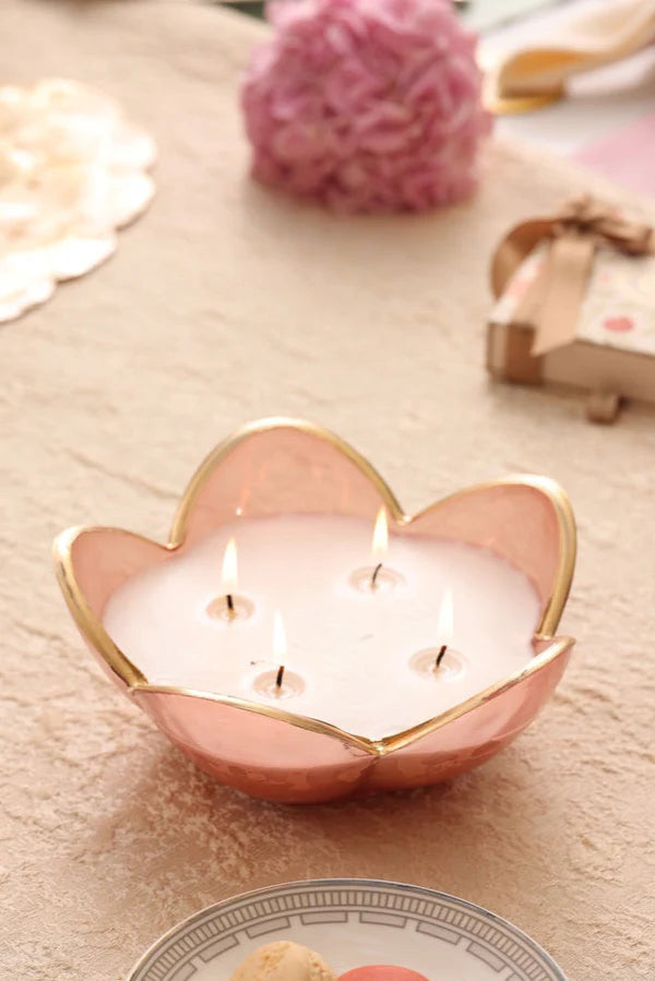Doft Eternal Bloom - Flower Bowl Candle | Pink | English Rose