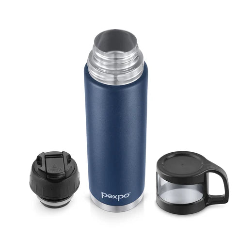 Pexpo Ferrero Thermo Steel Flask | Tri-Ply Vacuum Insulated Hot & Cold Bottle