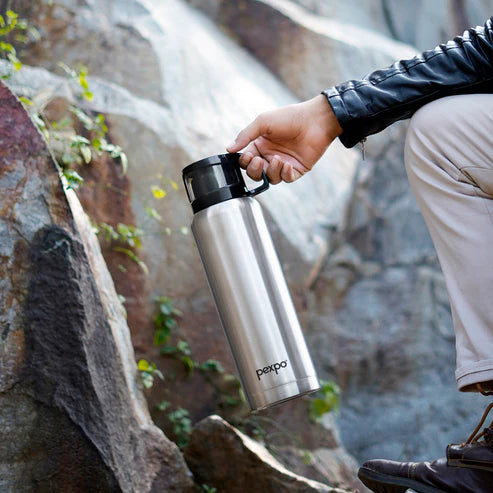 Pexpo Ferrero Thermo Steel Flask | Tri-Ply Vacuum Insulated Hot & Cold Bottle