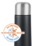 Borosil Thermo Double Wall Bottle, Matte Black