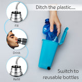 Borosil Thermo Double Wall Bottle, Matte Black