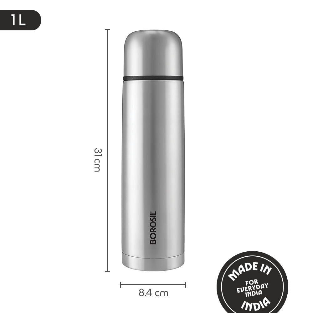 Borosil Thermo Flask Double Wall Bottle 1L