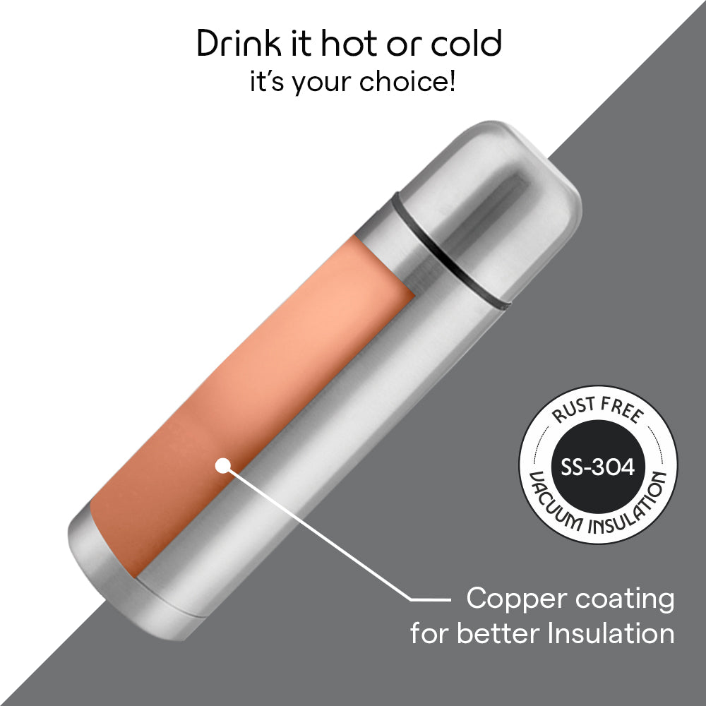 Borosil Thermo Flask Double Wall Bottle 1L