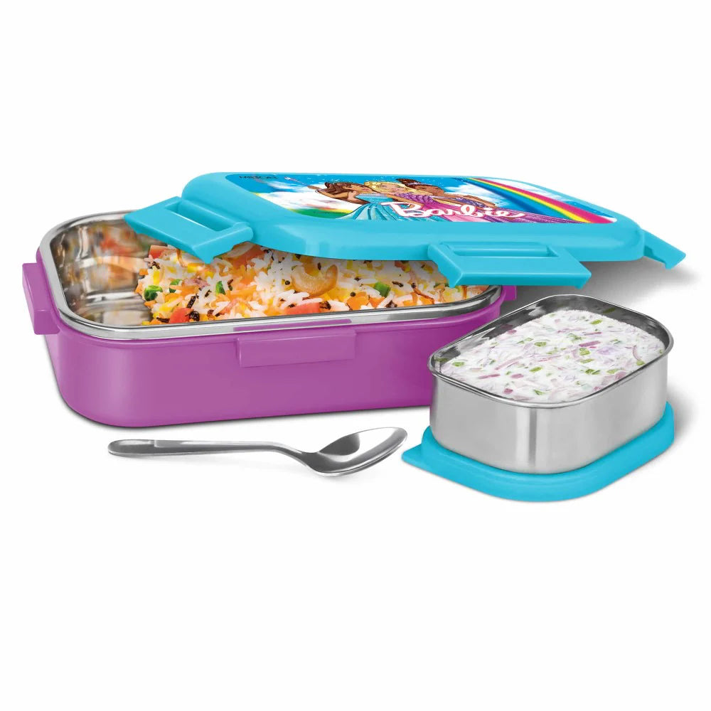 Milton Flatmate Barbie Lunchbox Purple 700ML
