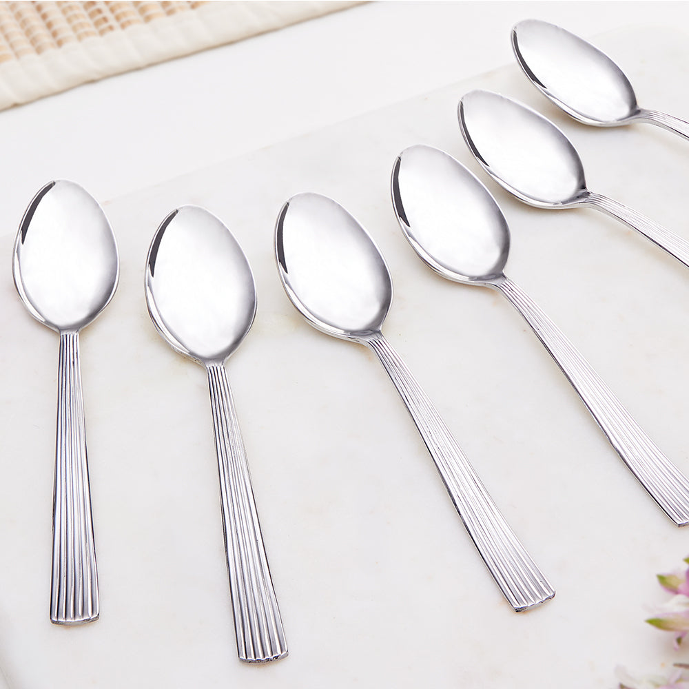 Borosil Vintage Tea Spoon Set of 6, L-13.5cm