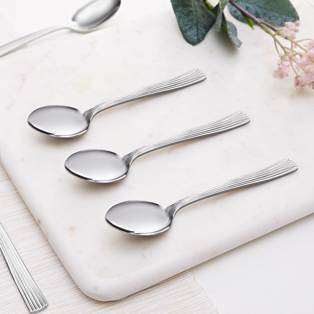 Borosil Vintage Tea Spoon Set of 6, L-13.5cm