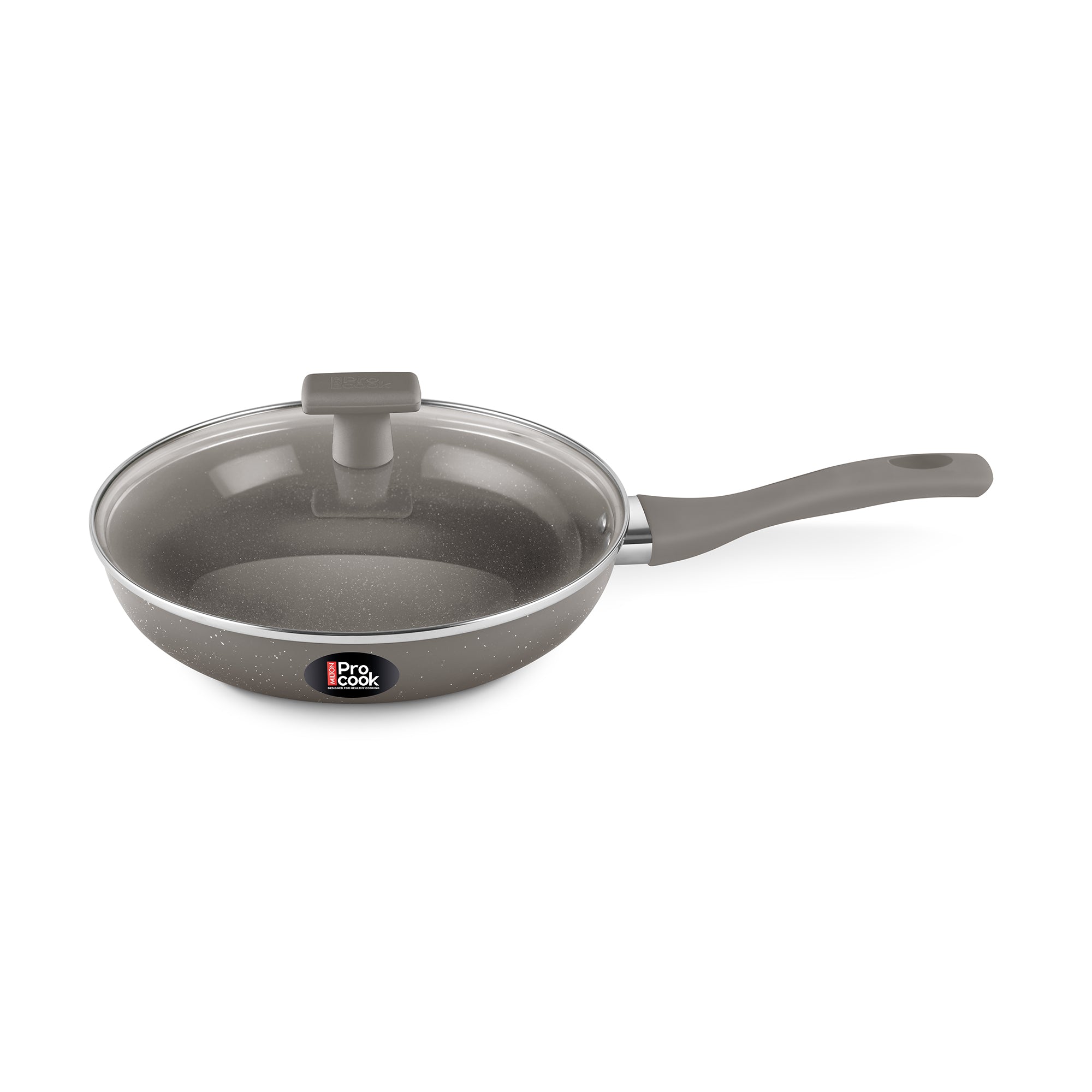 Milton Ceramic Fry Pan With Glass Lid