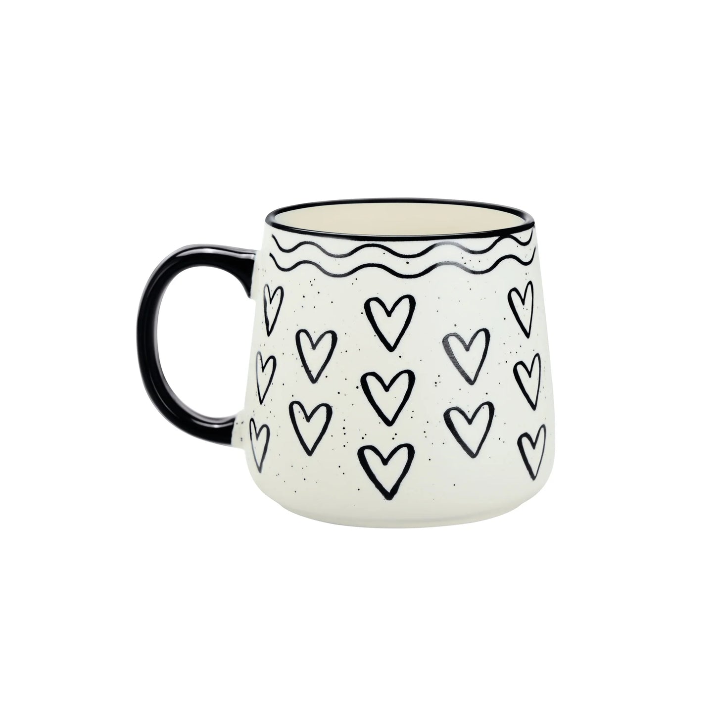 Milton Fable Ceramic Mug Heart Doodle 400ML
