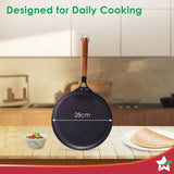 Wonderchef Pre-Seasoned Ferro Light Dosa Tawa 28cm