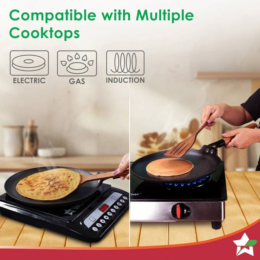 Wonderchef Pre-Seasoned Ferro Light Dosa Tawa 28cm