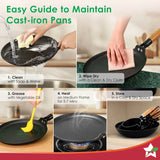 Wonderchef Pre-Seasoned Ferro Light Dosa Tawa 28cm