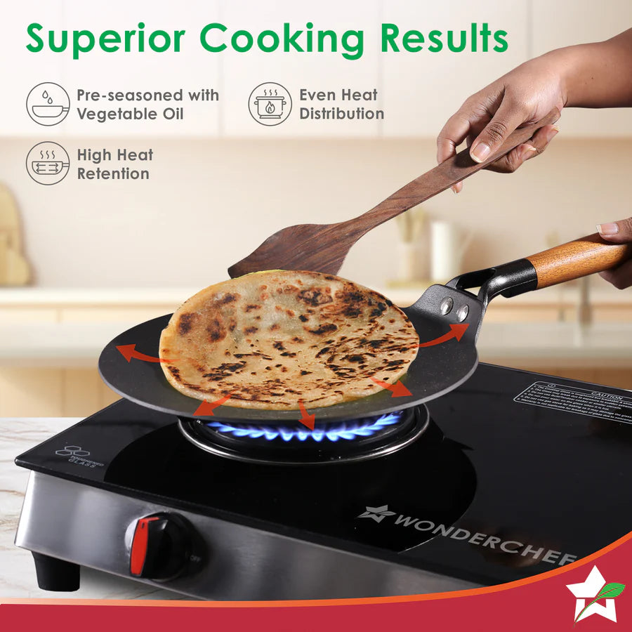 Wonderchef  Ferro Light-weight Cast-iron Roti Tawa  26cm