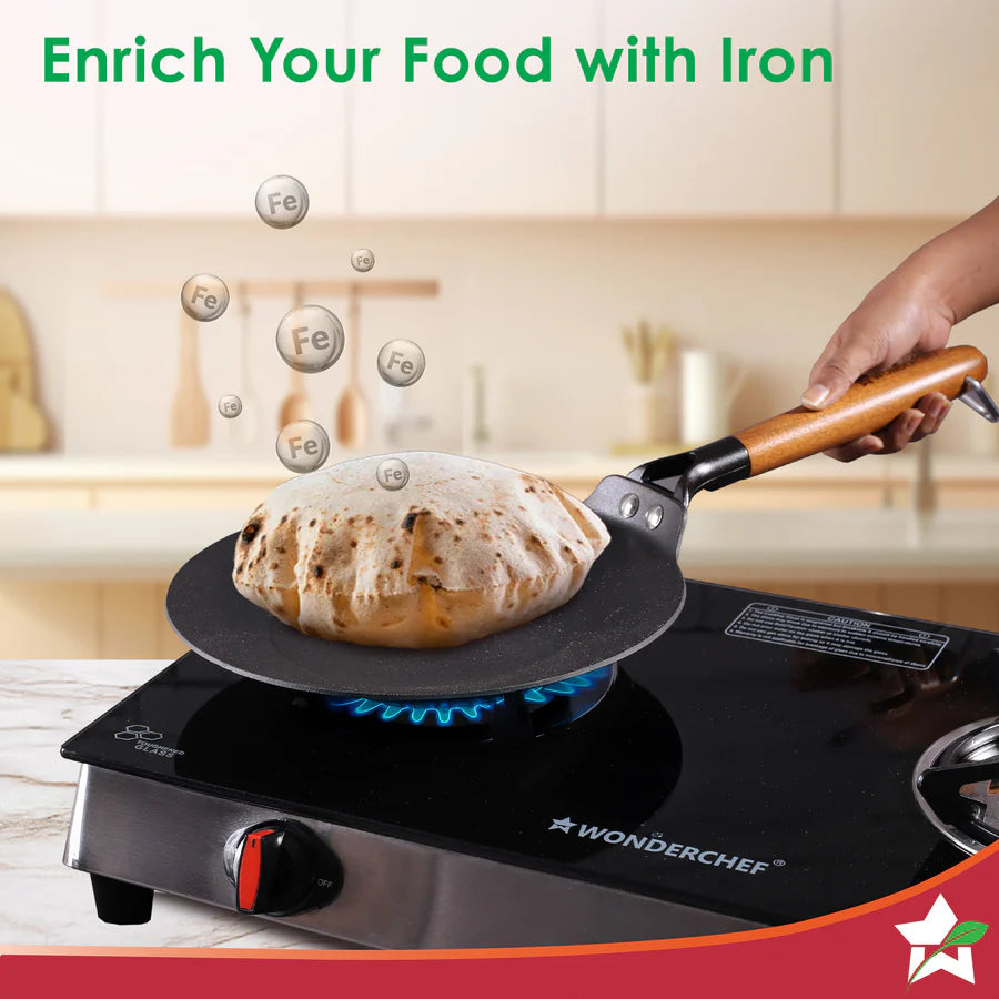 Wonderchef  Ferro Light-weight Cast-iron Roti Tawa  26cm