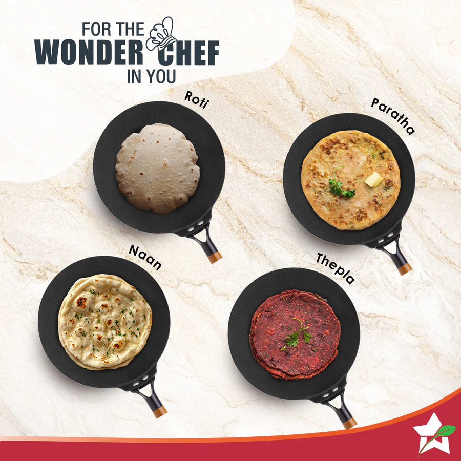 Wonderchef  Ferro Light-weight Cast-iron Roti Tawa  26cm