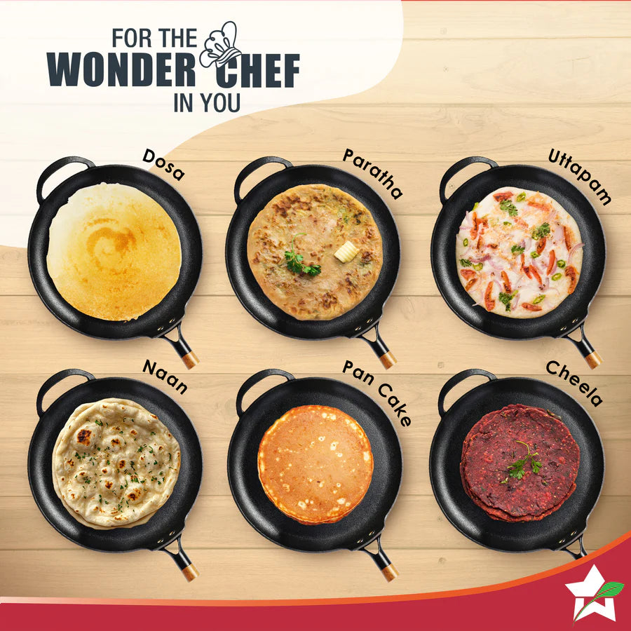 Wonderchef  Ferro Light-weight Cast-iron Dosa Tawa