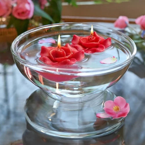 IRIS Damask Rose Aromatic Floating Candles 40GM