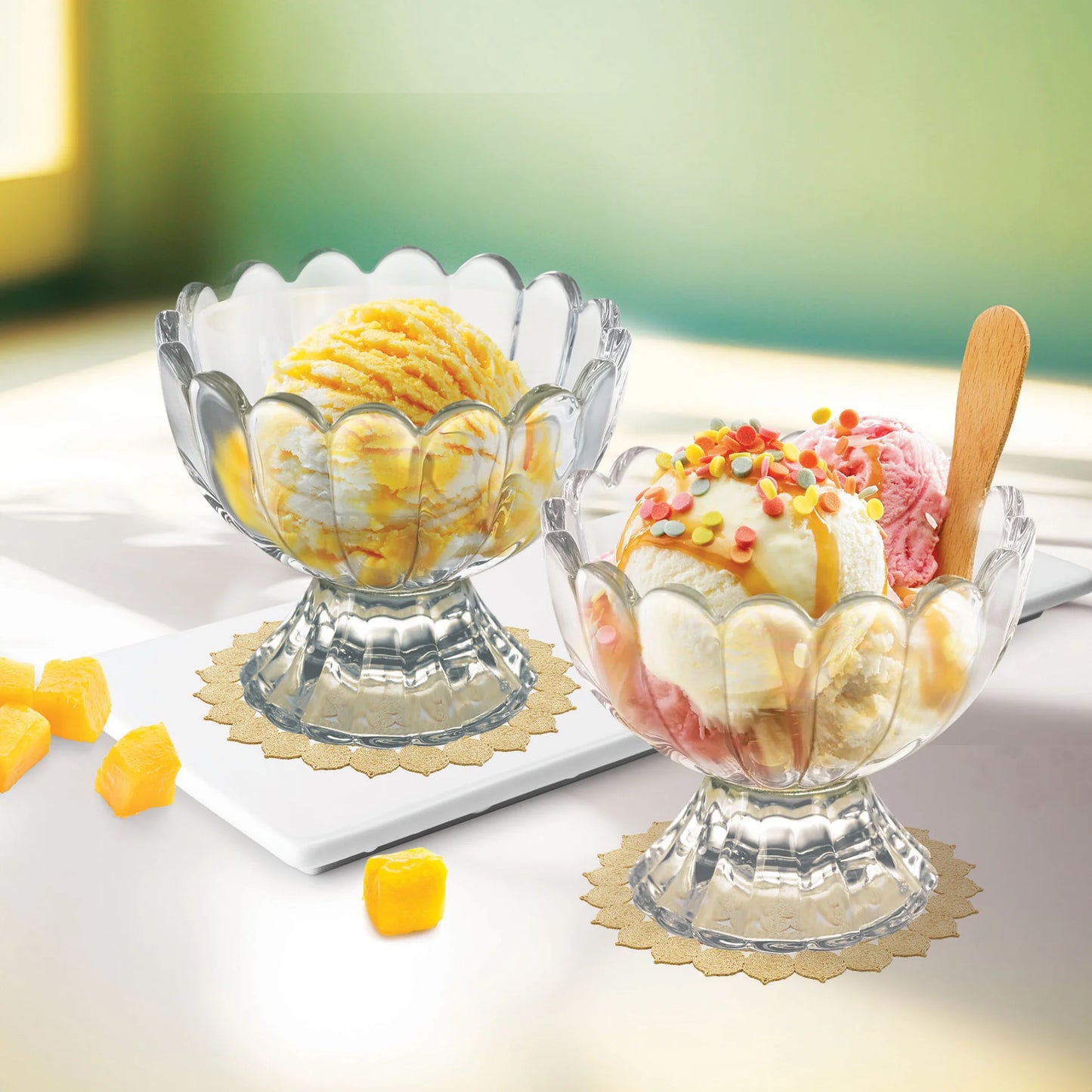 Milton Floral Ice Cream Bowl 6pcs set 150ML