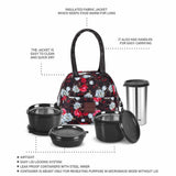 Milton Floret Lunch Box Black