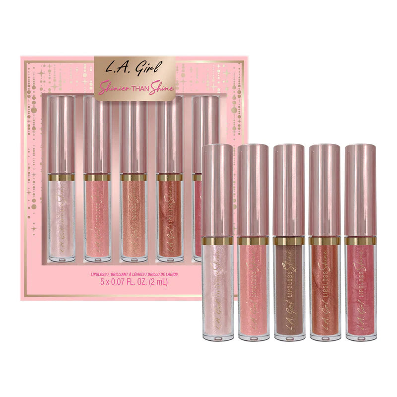 L.A. Girl Shinier Than Shine 5pc Lipgloss Set