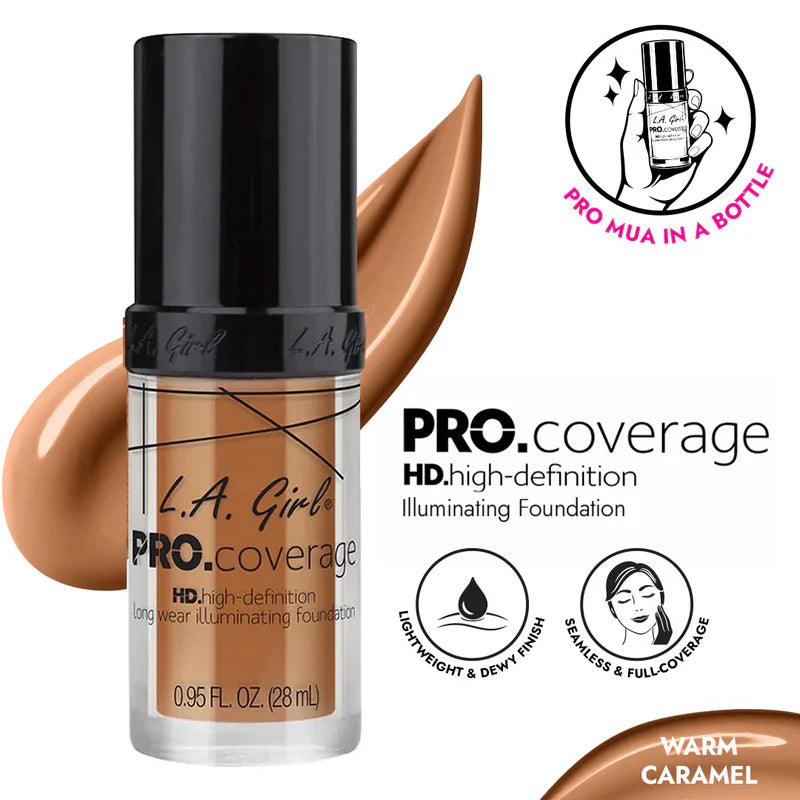 L.A. Girl Warm Caramel pro Coverage Illuminating Foundation
