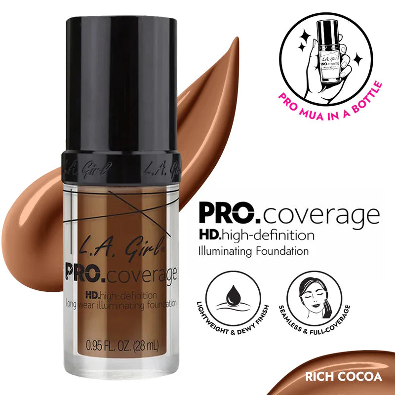 L.A. Girl Rich Cocoa pro Coverage Illuminating Foundation
