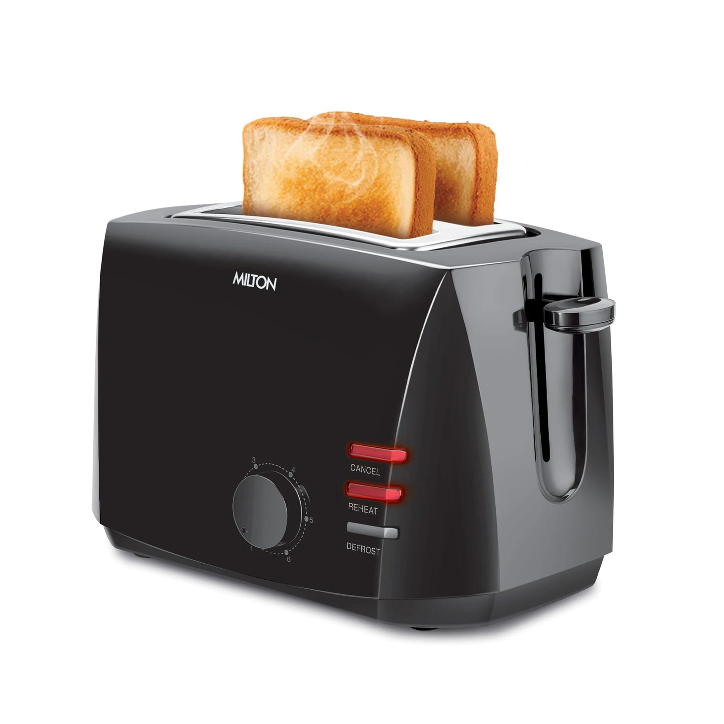 Milton Gold Crust 2-Slice Pop Up Toaster Black 2-Slice Pop Up