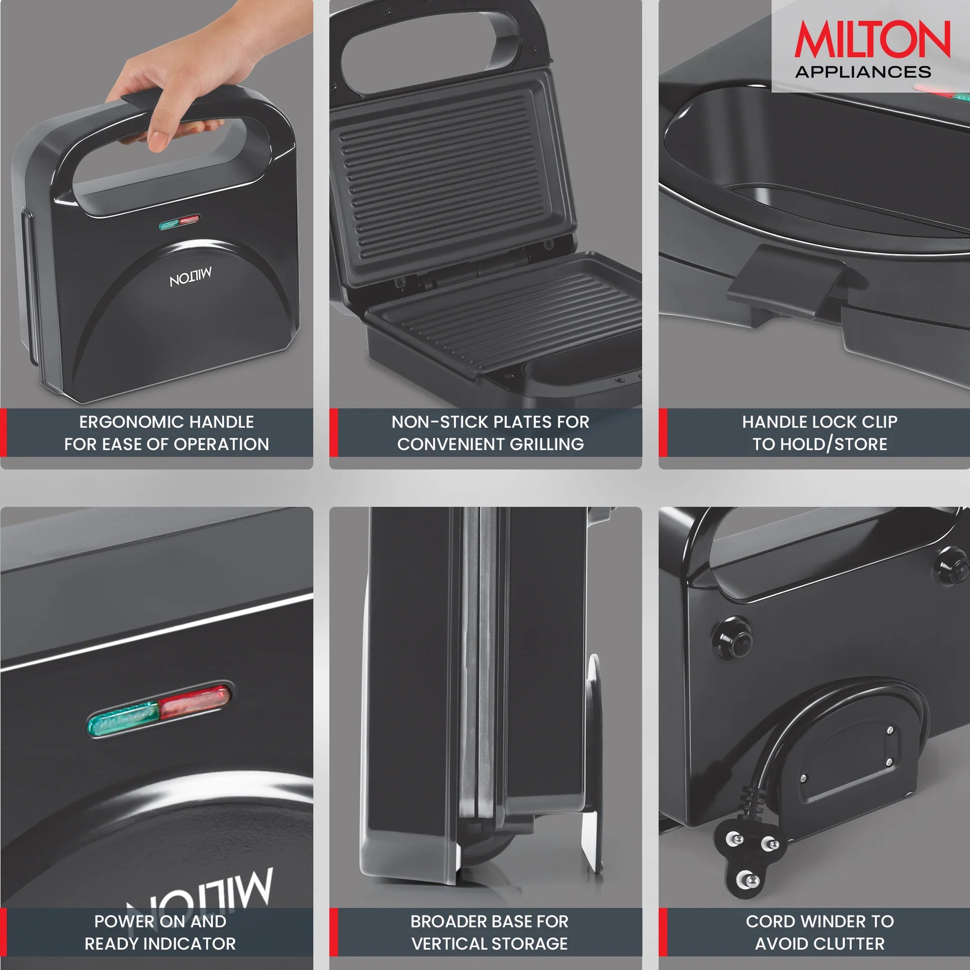 Milton Sandwich Griller  HSG022